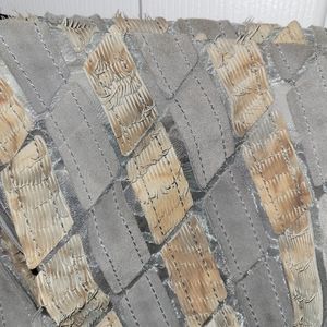 Unique grey suede purse